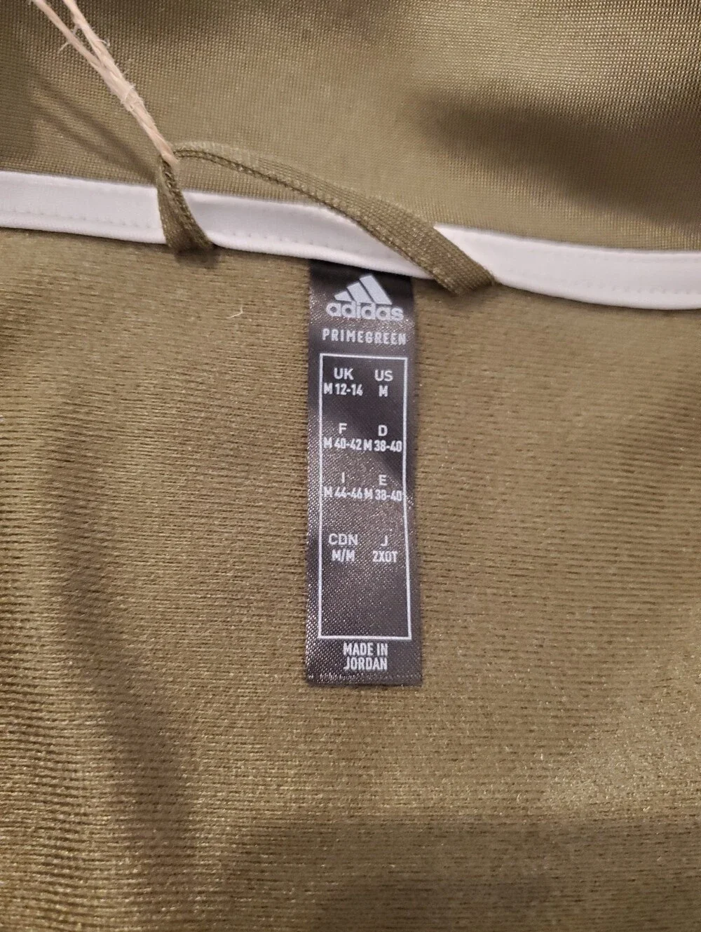 Adidas Primegreen Track Full Zip Jacket Top M